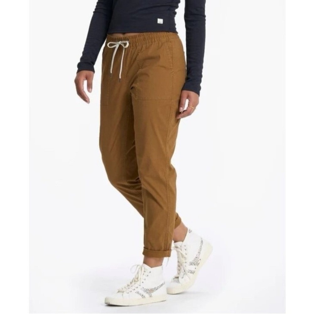 Vuori Women SMALL DurraTerra Ripstop Drawstring Pants Caramel OUTDOOR COMFORT